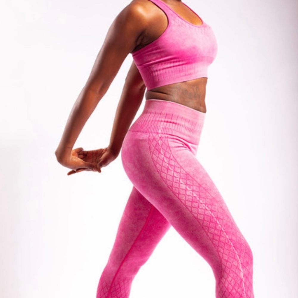 stone washed workout set